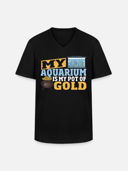 Aquarium Owner Aquarium Fishkeeper - Men's V-Neck T-Shirt - black