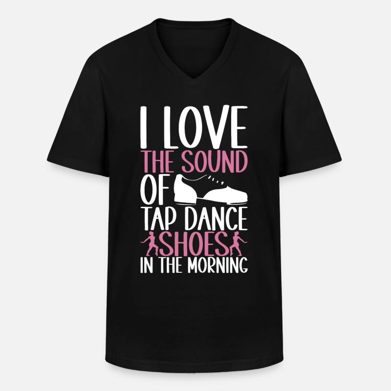 Stepptanz Stepptänzer - Männer-T-Shirt mit V-Ausschnitt - Schwarz