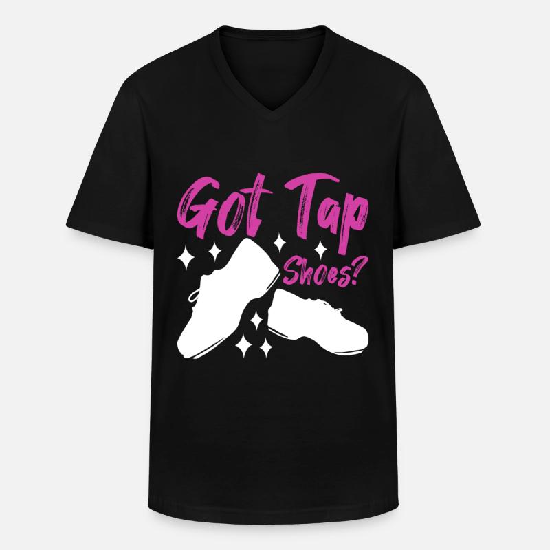 Stepptanz Stepptänzer - Männer-T-Shirt mit V-Ausschnitt - Schwarz