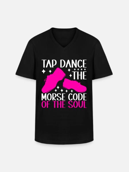 Tap Dance Tap Dancer - Men's V-Neck T-Shirt - black