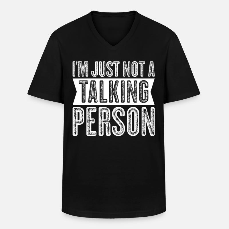 Misanthropist Grumpy Misanthrope - Männer-T-Shirt mit V-Ausschnitt - Schwarz