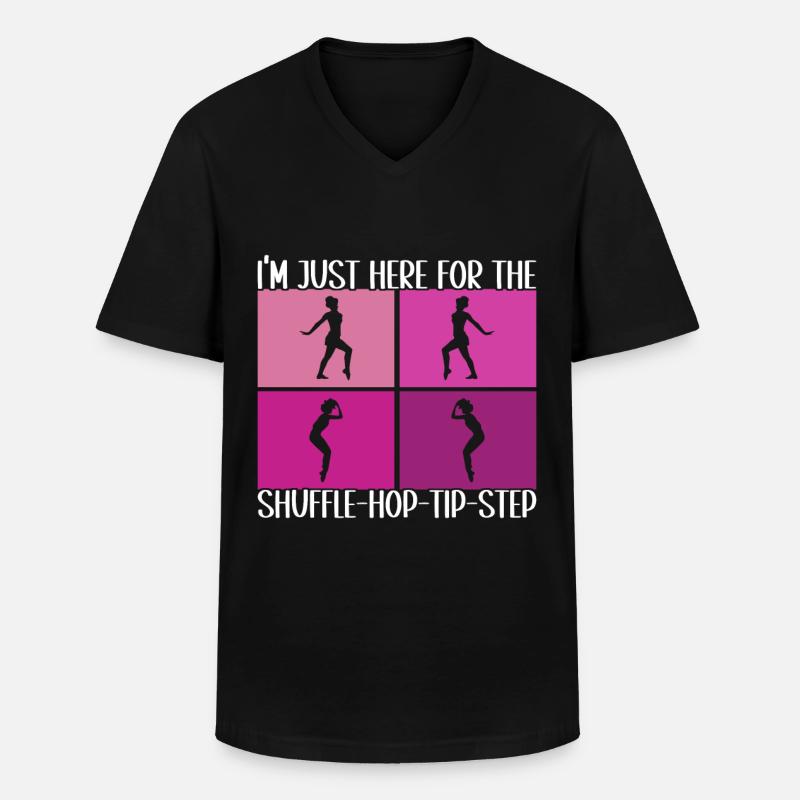 Stepptanz Stepptänzer - Männer-T-Shirt mit V-Ausschnitt - Schwarz