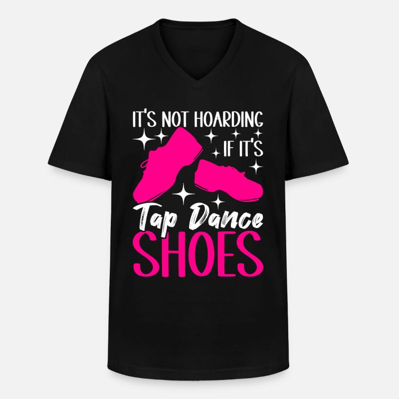 Stepptanz Stepptänzer - Männer-T-Shirt mit V-Ausschnitt - Schwarz