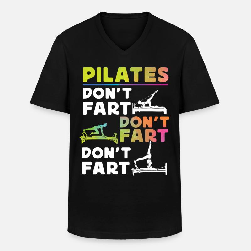 Pilates Instructor Teacher - Männer-T-Shirt mit V-Ausschnitt - Schwarz