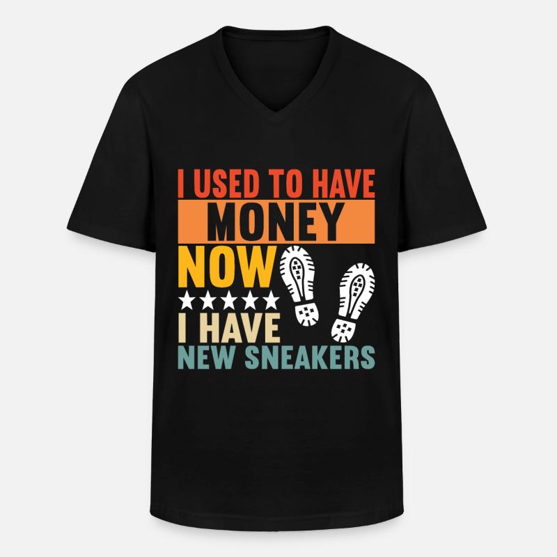 Sneakerhead Sneaker Collector - Männer-T-Shirt mit V-Ausschnitt - Schwarz
