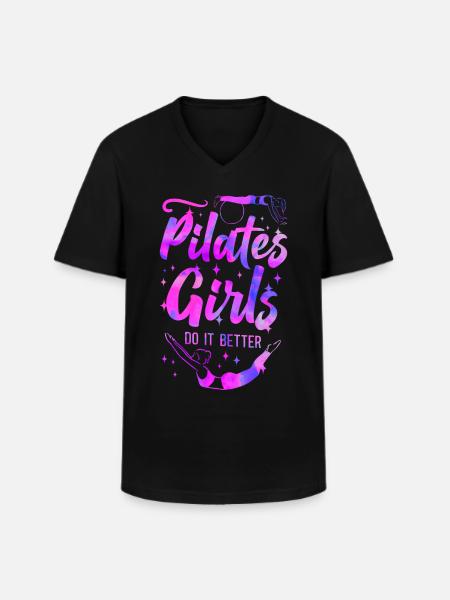 Pilates Instructor Teacher Pilates - Men's V-Neck T-Shirt - black
