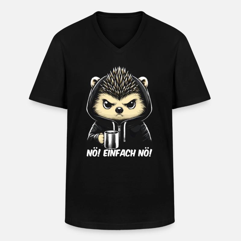 Non, tout simplement non - T-shirt col V Homme - noir