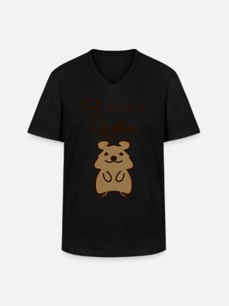 Quokka Quokkas - Men's V-Neck T-Shirt - black
