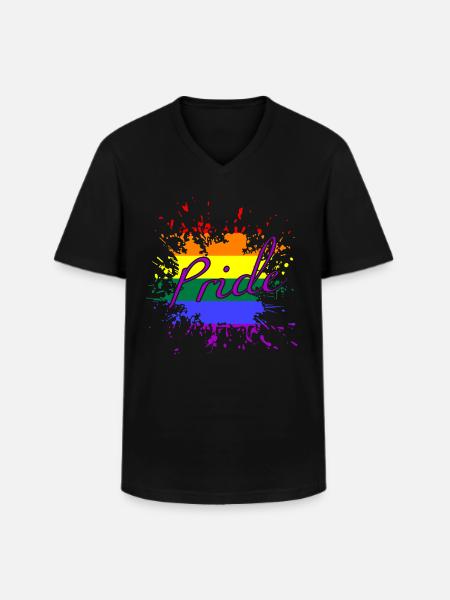 Pride Month - Männer-T-Shirt mit V-Ausschnitt - Schwarz