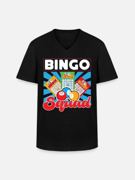 Bingo Player Bingo Squad - Men's V-Neck T-Shirt - black