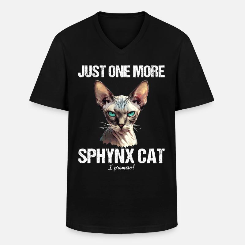 Sphynx Kätzchen Sphynx Katze - Männer-T-Shirt mit V-Ausschnitt - Schwarz