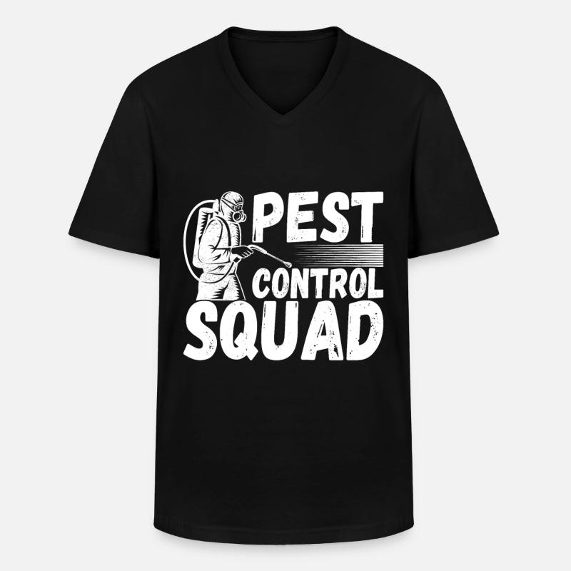 Pest Control Exterminator - Men's V-Neck T-Shirt - black