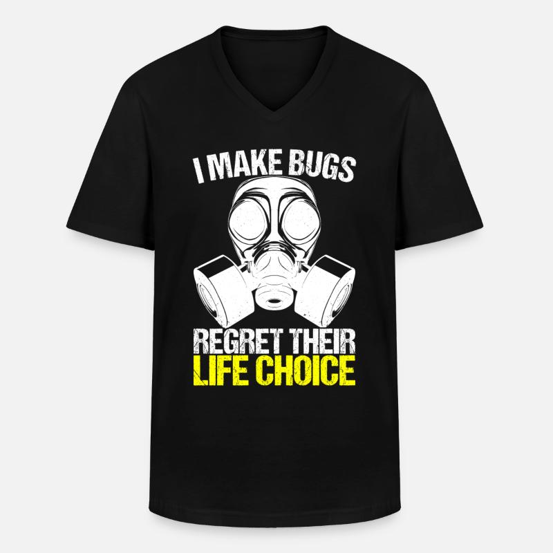 Schädlingsbekämpfung Kammerjäger - Männer-T-Shirt mit V-Ausschnitt - Schwarz
