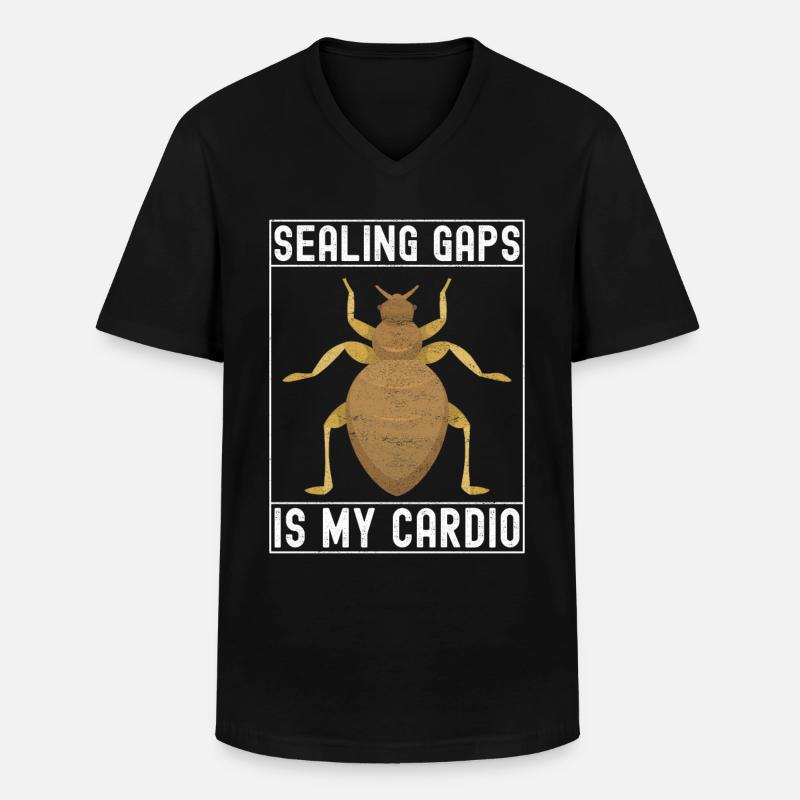 Schädlingsbekämpfung Kammerjäger - Männer-T-Shirt mit V-Ausschnitt - Schwarz