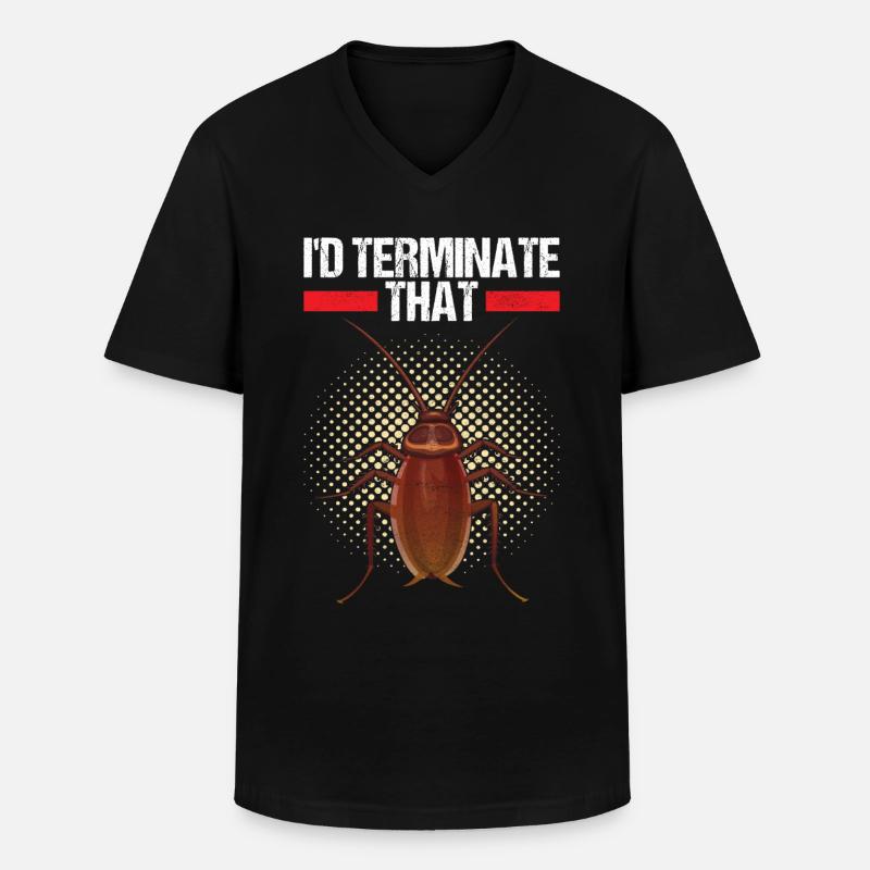Schädlingsbekämpfung Kammerjäger - Männer-T-Shirt mit V-Ausschnitt - Schwarz