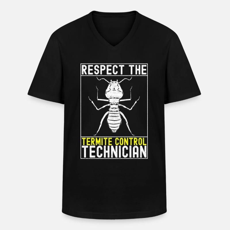 Schädlingsbekämpfung Kammerjäger - Männer-T-Shirt mit V-Ausschnitt - Schwarz