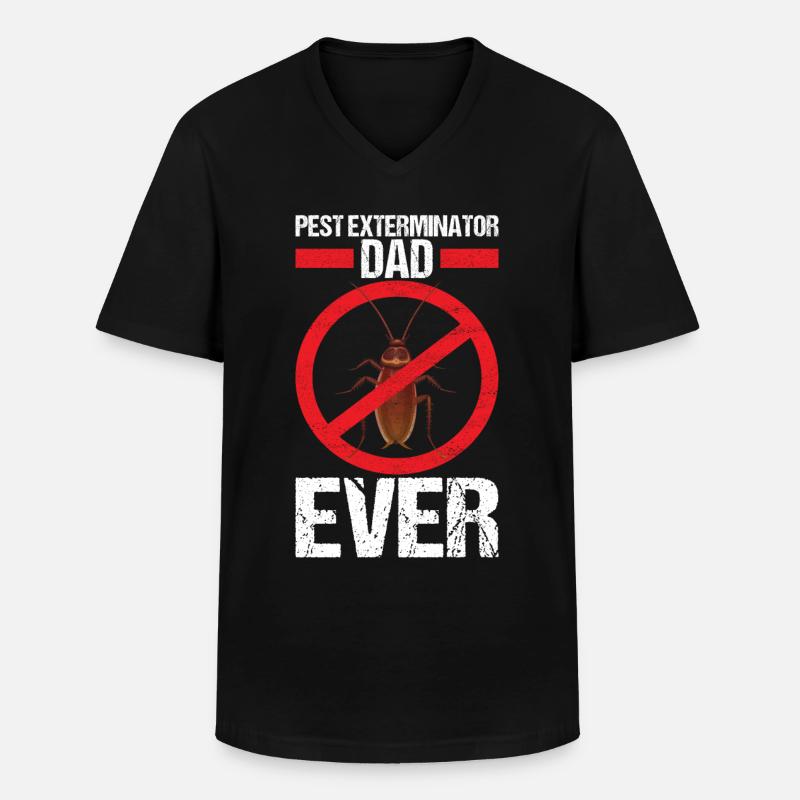Pest Control Exterminator - Men's V-Neck T-Shirt - black