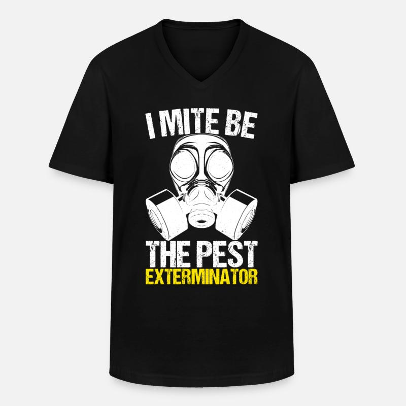 Schädlingsbekämpfung Kammerjäger - Männer-T-Shirt mit V-Ausschnitt - Schwarz