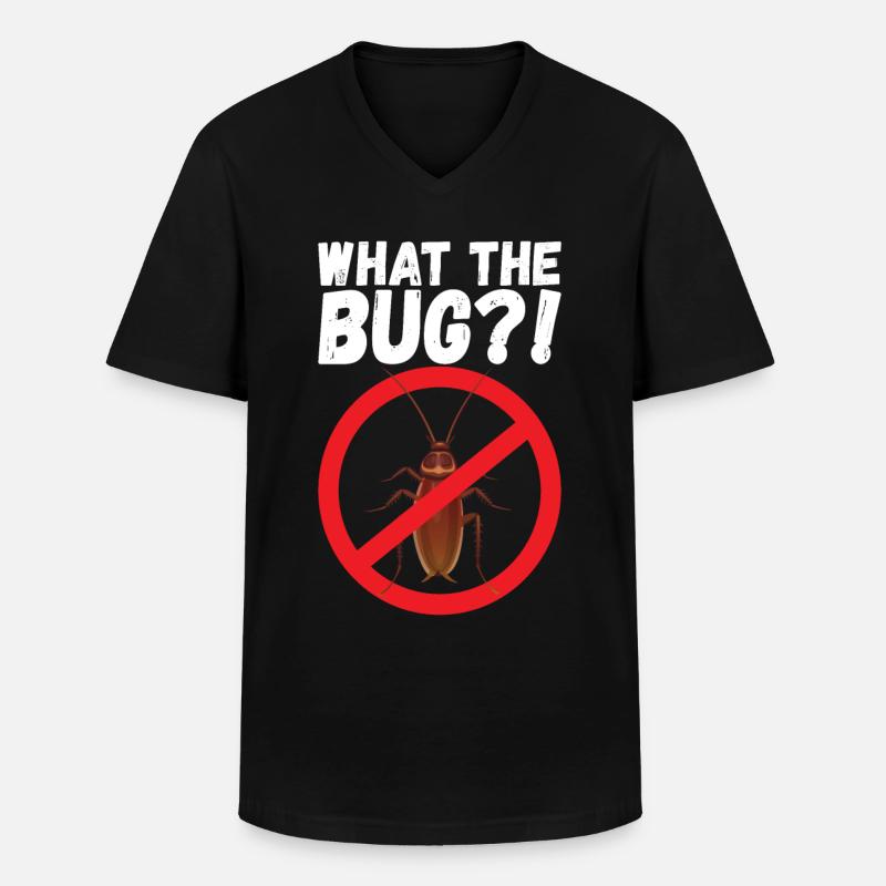 Pest Control Exterminator - Men's V-Neck T-Shirt - black