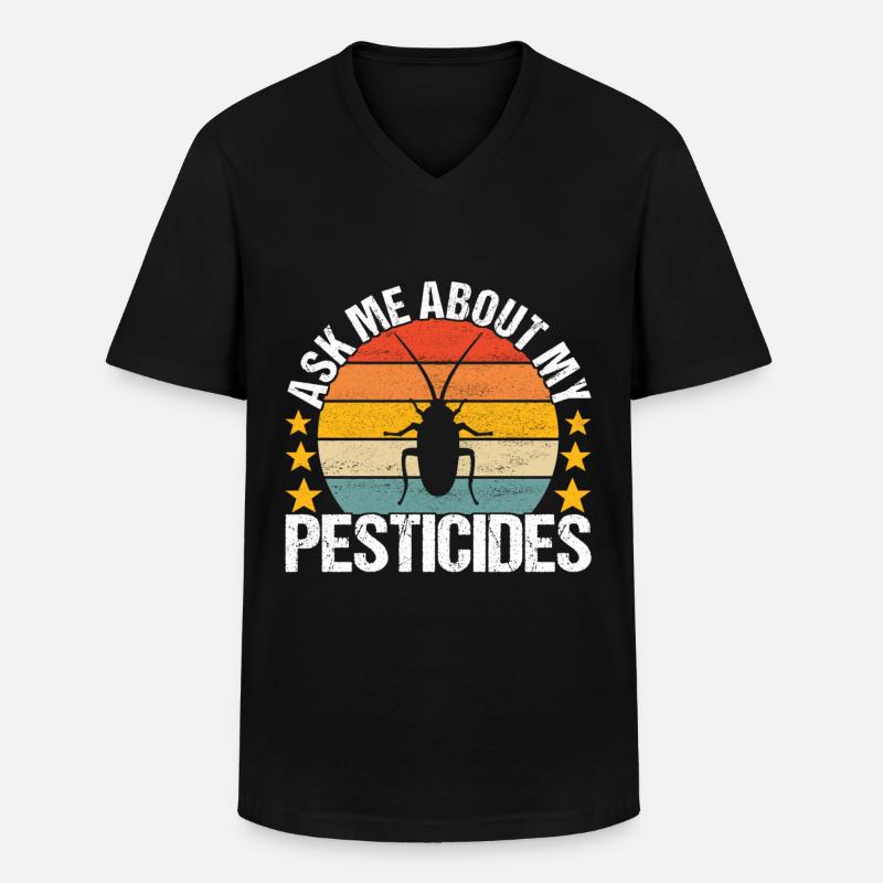Schädlingsbekämpfung Kammerjäger - Männer-T-Shirt mit V-Ausschnitt - Schwarz