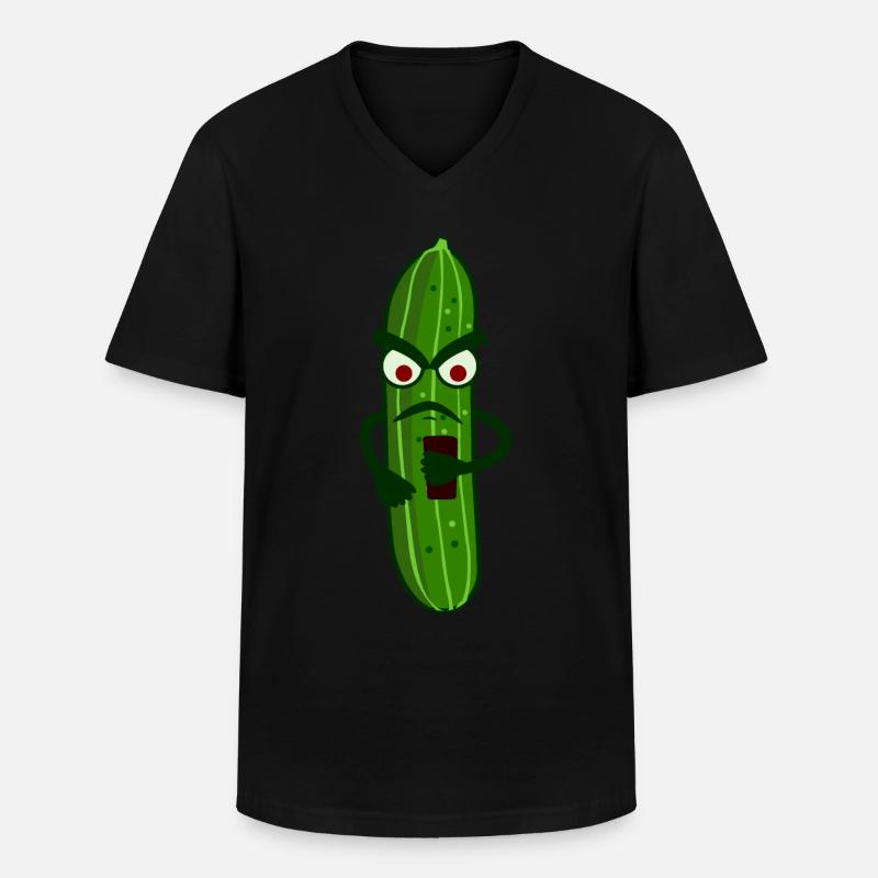 Smartphone Cellphone Mobile Phone - Männer-T-Shirt mit V-Ausschnitt - Schwarz