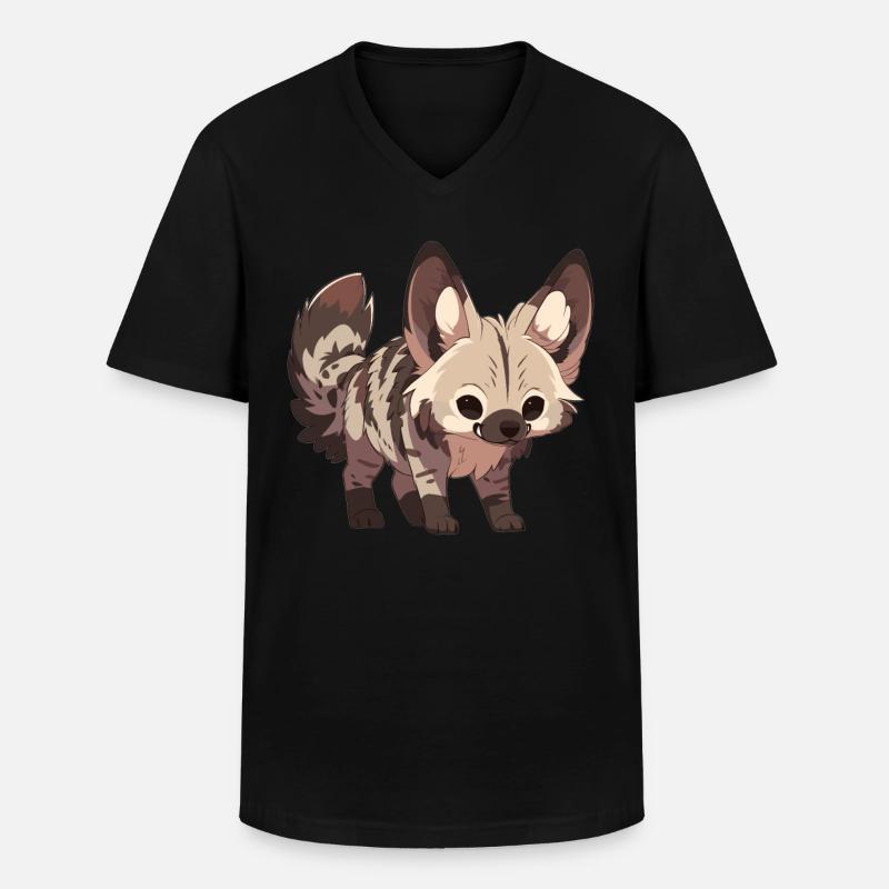 Erdwölfe Erdwolf - Männer-T-Shirt mit V-Ausschnitt - Schwarz