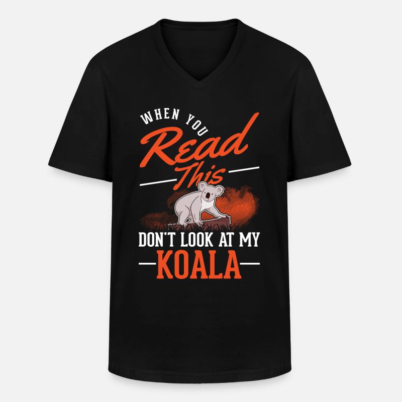 Koala Gift Koala Bear - Men's V-Neck T-Shirt - black
