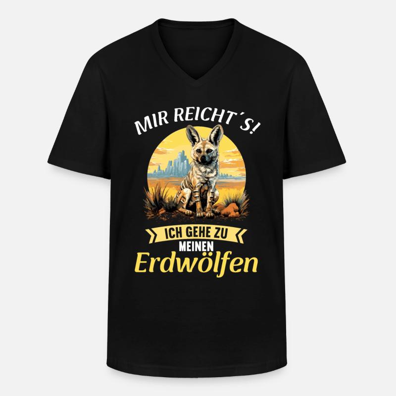 Aardwolves Aardwolf - Men's V-Neck T-Shirt - black