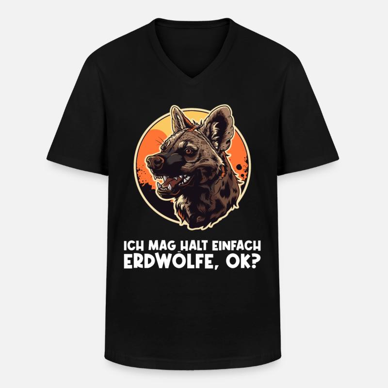 Aardwolves Aardwolf - Men's V-Neck T-Shirt - black