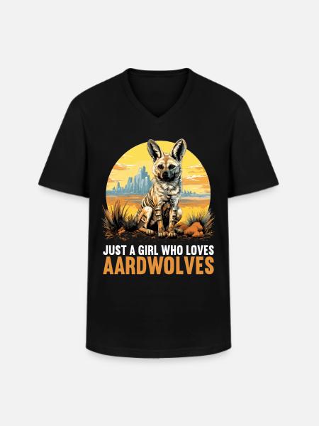 Erdwölfe Erdwolf - Männer-T-Shirt mit V-Ausschnitt - Schwarz