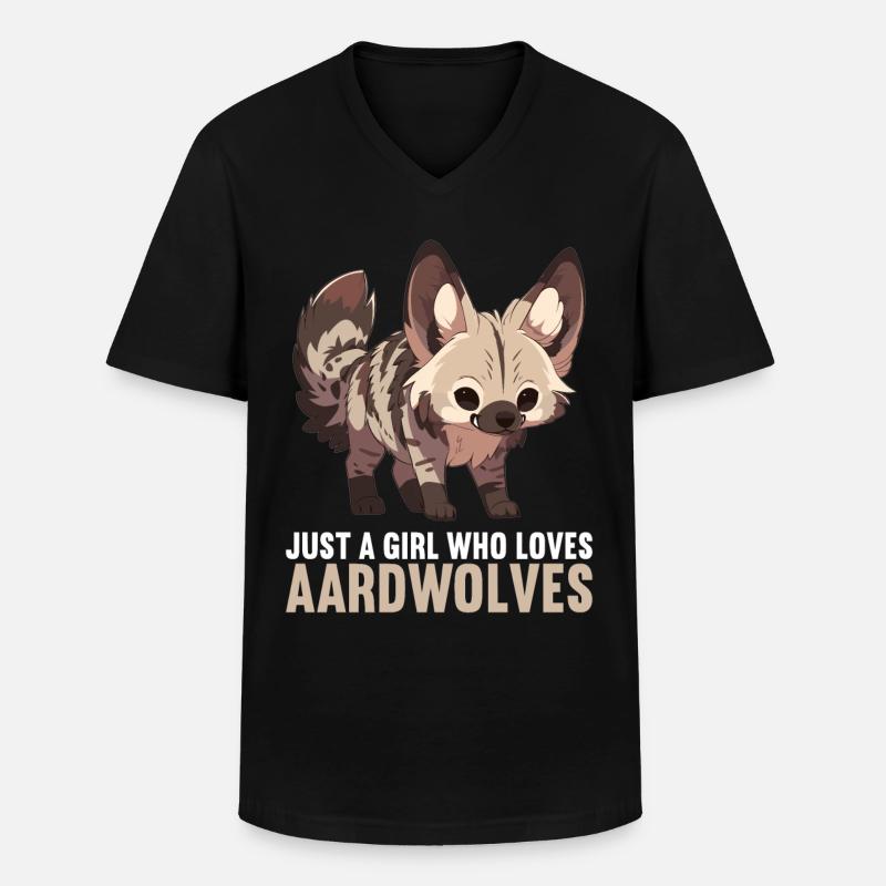 Erdwölfe Erdwolf - Männer-T-Shirt mit V-Ausschnitt - Schwarz