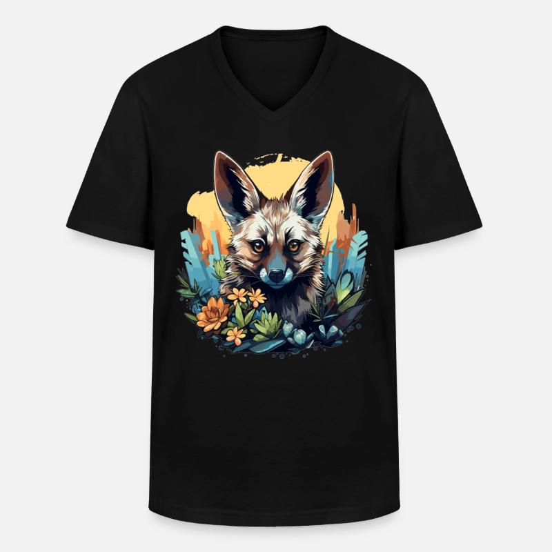 Aardwolves Aardwolf - Men's V-Neck T-Shirt - black