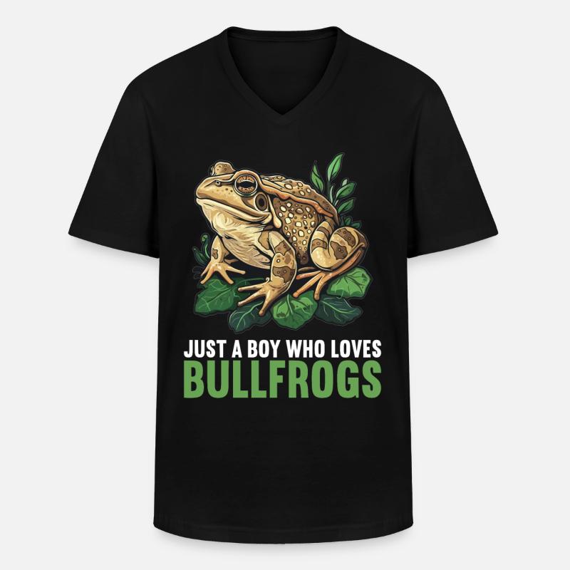 Ochsenfrösche Ochsenfrosch - Männer-T-Shirt mit V-Ausschnitt - Schwarz
