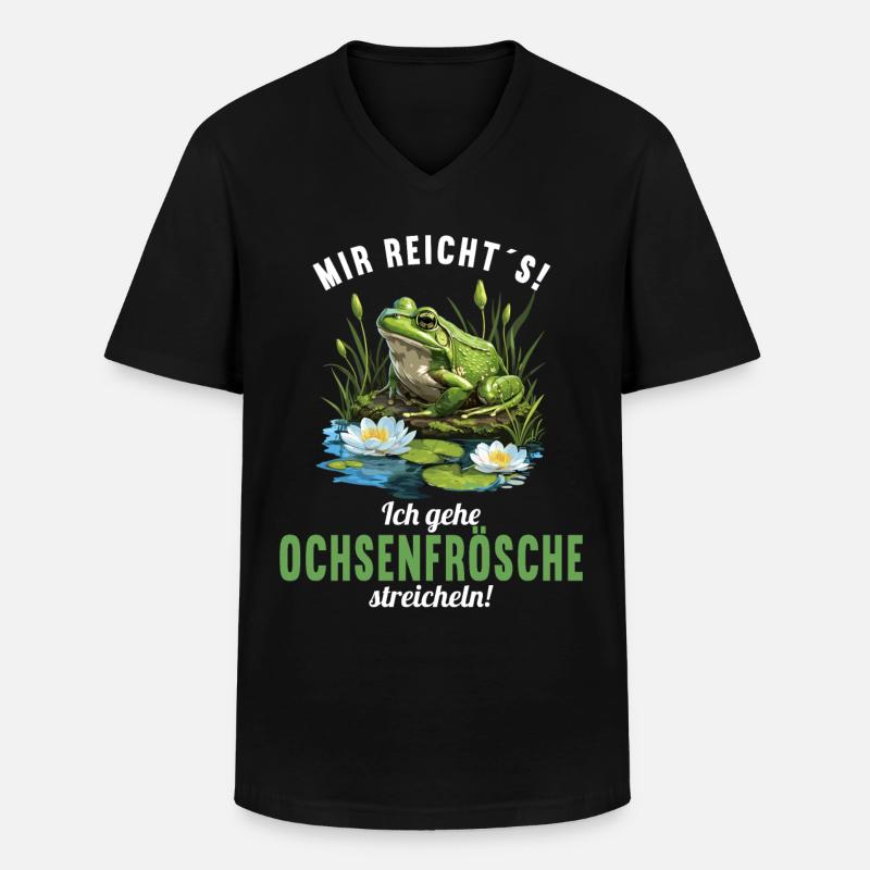 Ochsenfrösche Ochsenfrosch - Männer-T-Shirt mit V-Ausschnitt - Schwarz