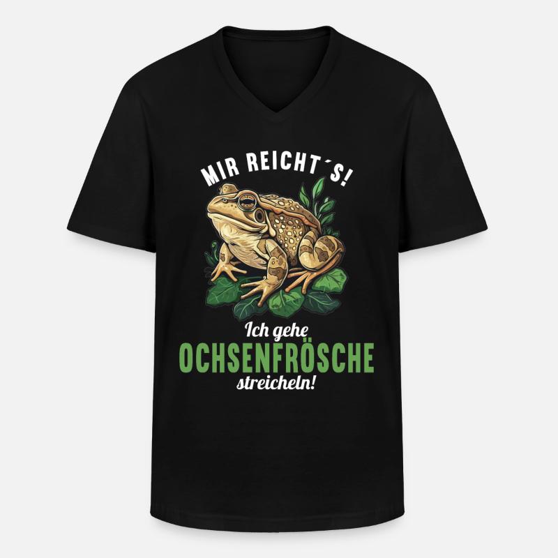 Ochsenfrösche Ochsenfrosch - Männer-T-Shirt mit V-Ausschnitt - Schwarz