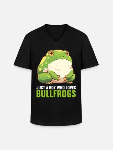 Bullfrogs Bullfrog - Men's V-Neck T-Shirt - black