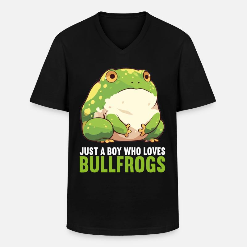 Ochsenfrösche Ochsenfrosch - Männer-T-Shirt mit V-Ausschnitt - Schwarz