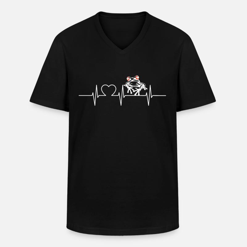 Tree Frog Baumfrösche Baumfrosch - Men's V-Neck T-Shirt - black