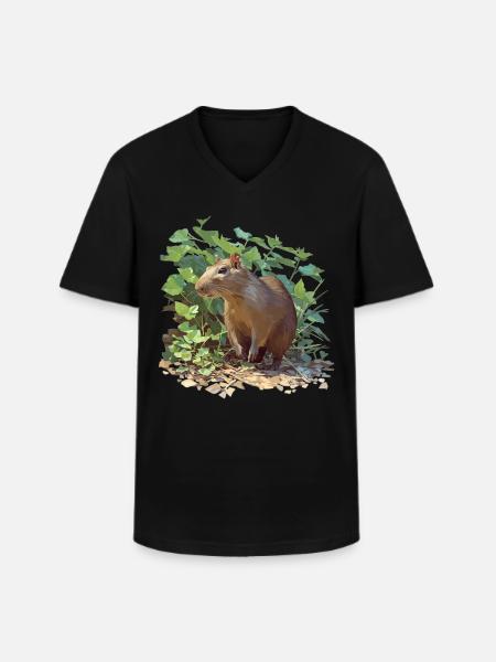 Agouti Agutis Aguti - Men's V-Neck T-Shirt - black
