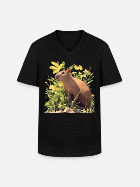 Agouti Agutis Aguti - Men's V-Neck T-Shirt - black