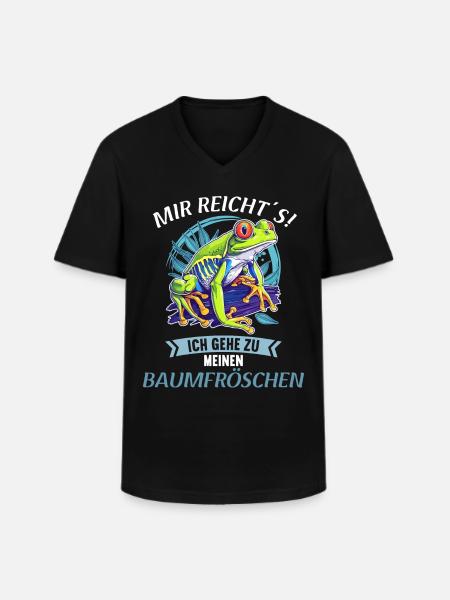 Tree Frog Baumfrösche Baumfrosch - Men's V-Neck T-Shirt - black