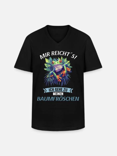 Tree Frog Baumfrösche Baumfrosch - Men's V-Neck T-Shirt - black