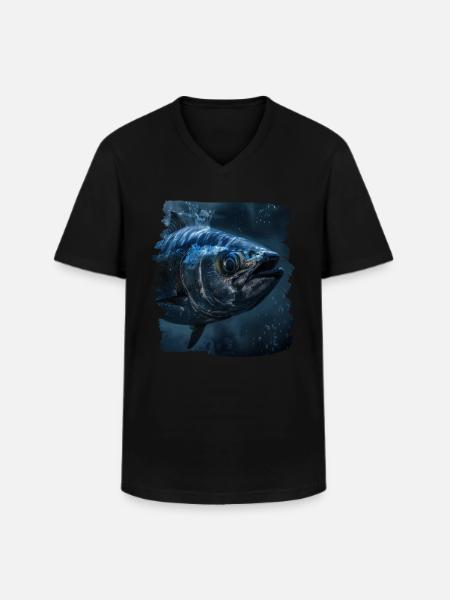 Tuna Thunfische Thunfisch - Men's V-Neck T-Shirt - black