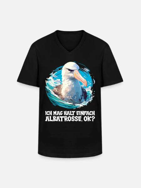 Albatross Albatrosse Albatros - Men's V-Neck T-Shirt - black