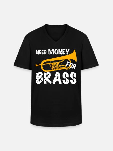 Orchestre de bugles - T-shirt col V Homme - noir