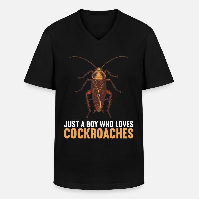 cafards cafards cafards cafard - T-shirt col V Homme - noir