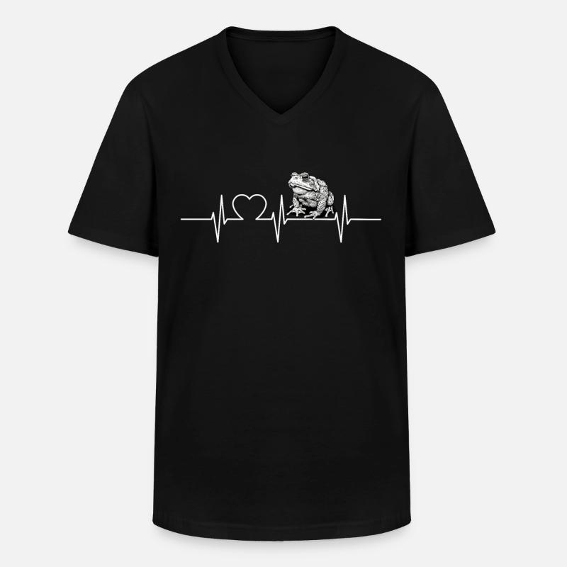 Toad Kröten Kröte - Männer-T-Shirt mit V-Ausschnitt - Schwarz