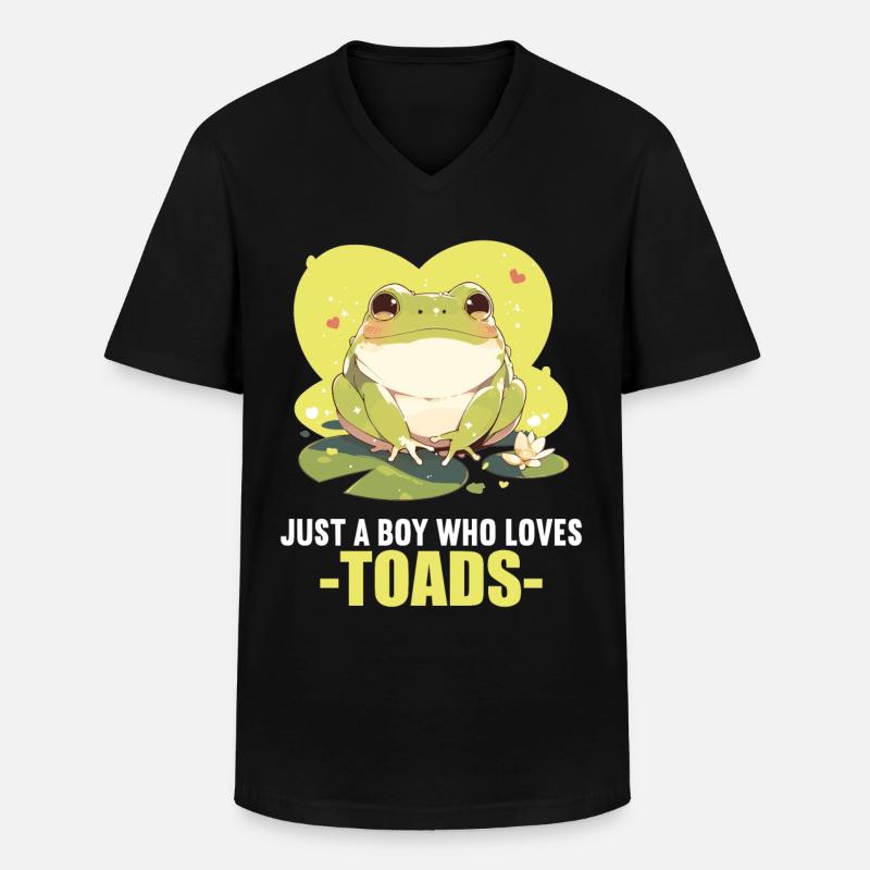 Toad Toads Toad - Men's V-Neck T-Shirt - black