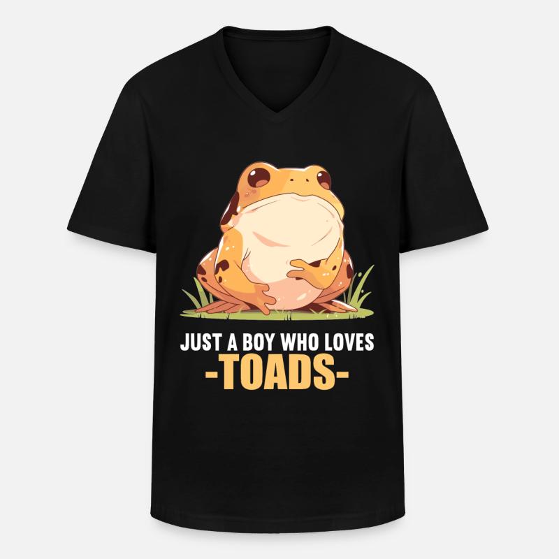 Toad Toads Toad - Men's V-Neck T-Shirt - black