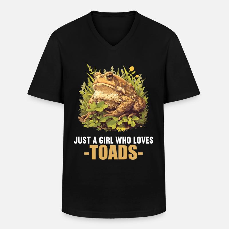 Toad Toads Toad - Men's V-Neck T-Shirt - black